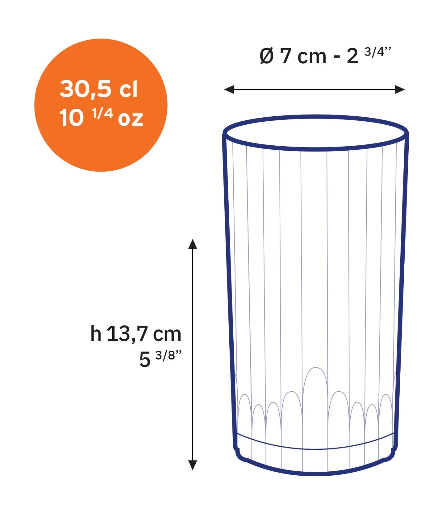 Manhattan Clear Tumbler 10 1/4oz