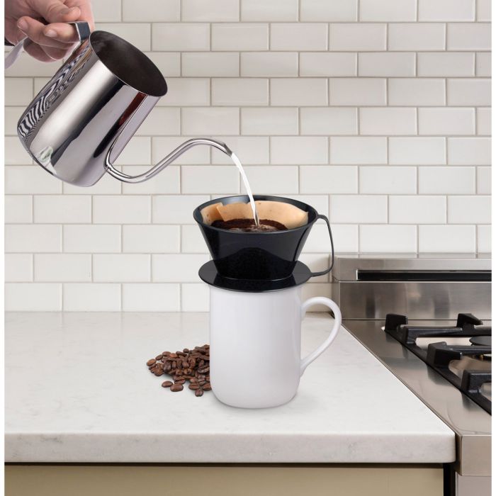 Fino Pour-Over Coffee Brewing Filter Cone, Number 4-Size