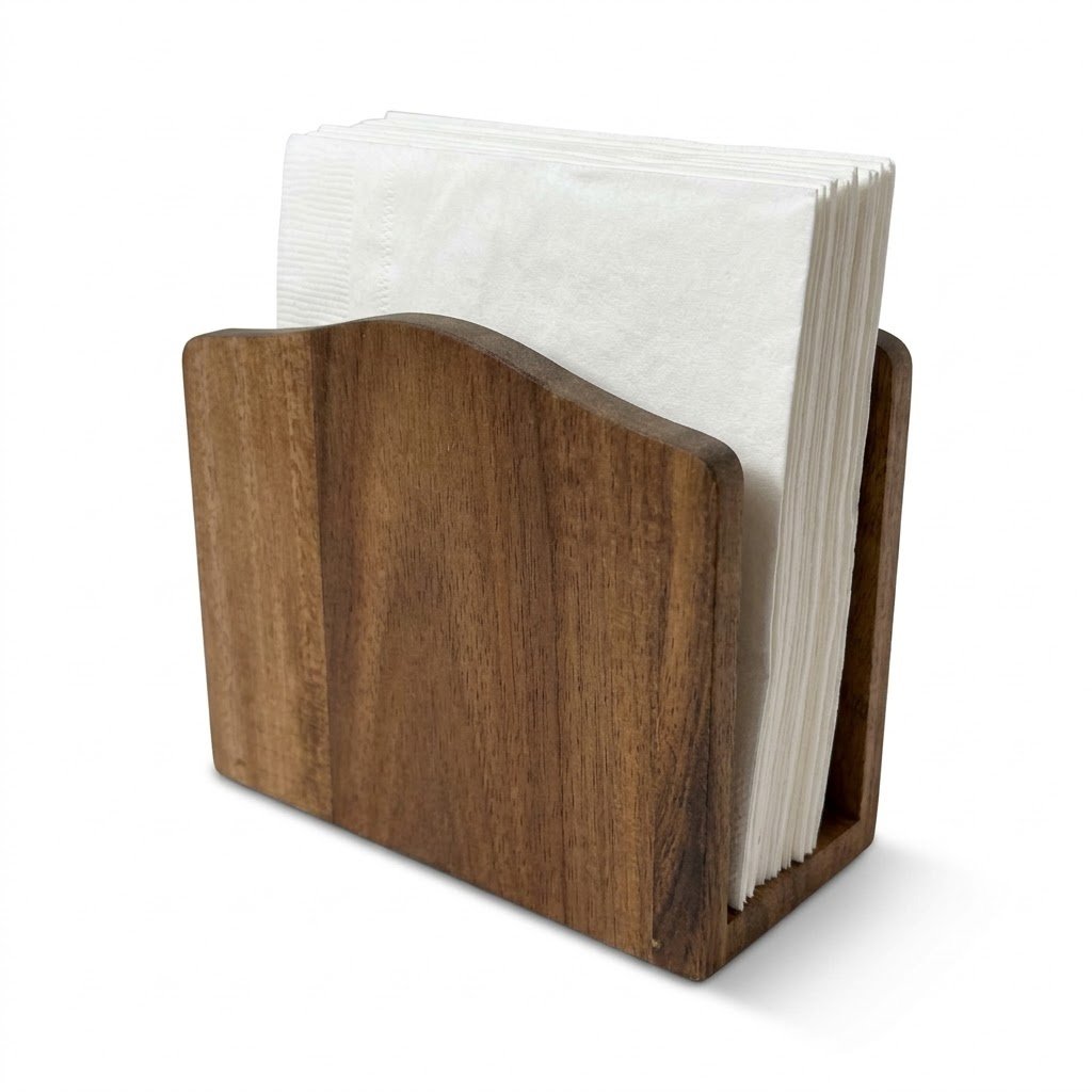 Acacia Wood Arendal Upright Napkin Holder