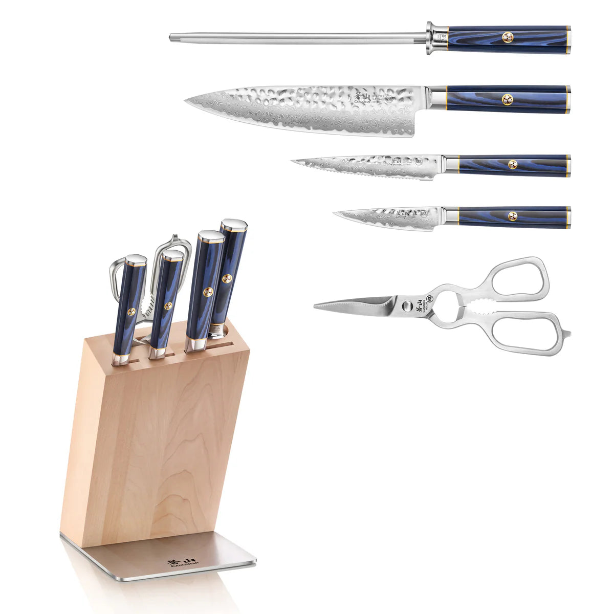 Cangshan KITA 6-piece Block Set- Maple Block