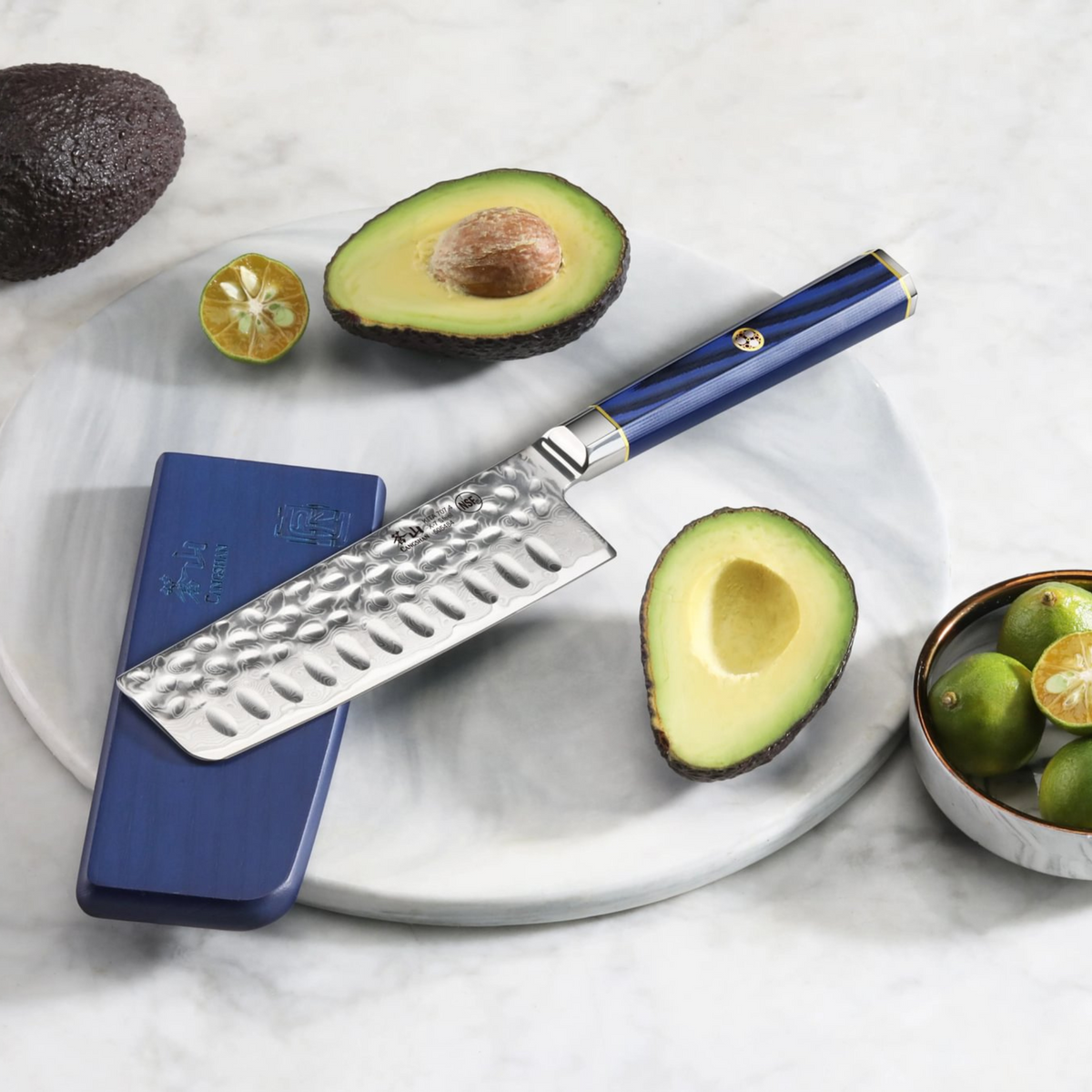 Cangshan KITA series 5" Nakiri Knife, Damascus Steel