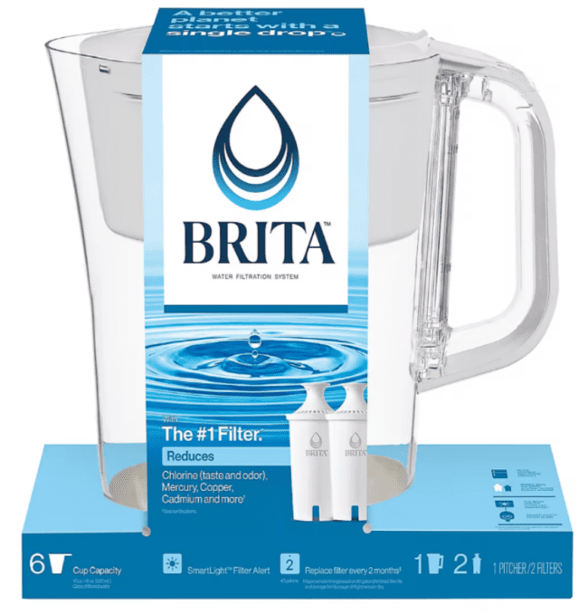 Brita Pitcher Geyser 6 Cup w/2 filters