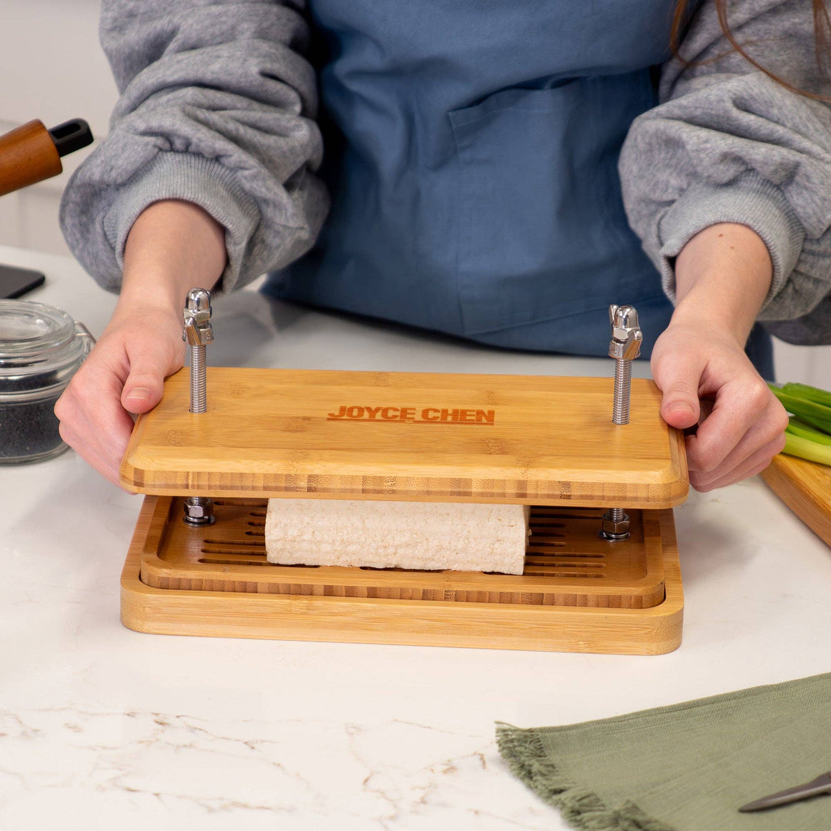 Joyce Chen Burnished Bamboo Tofu Press