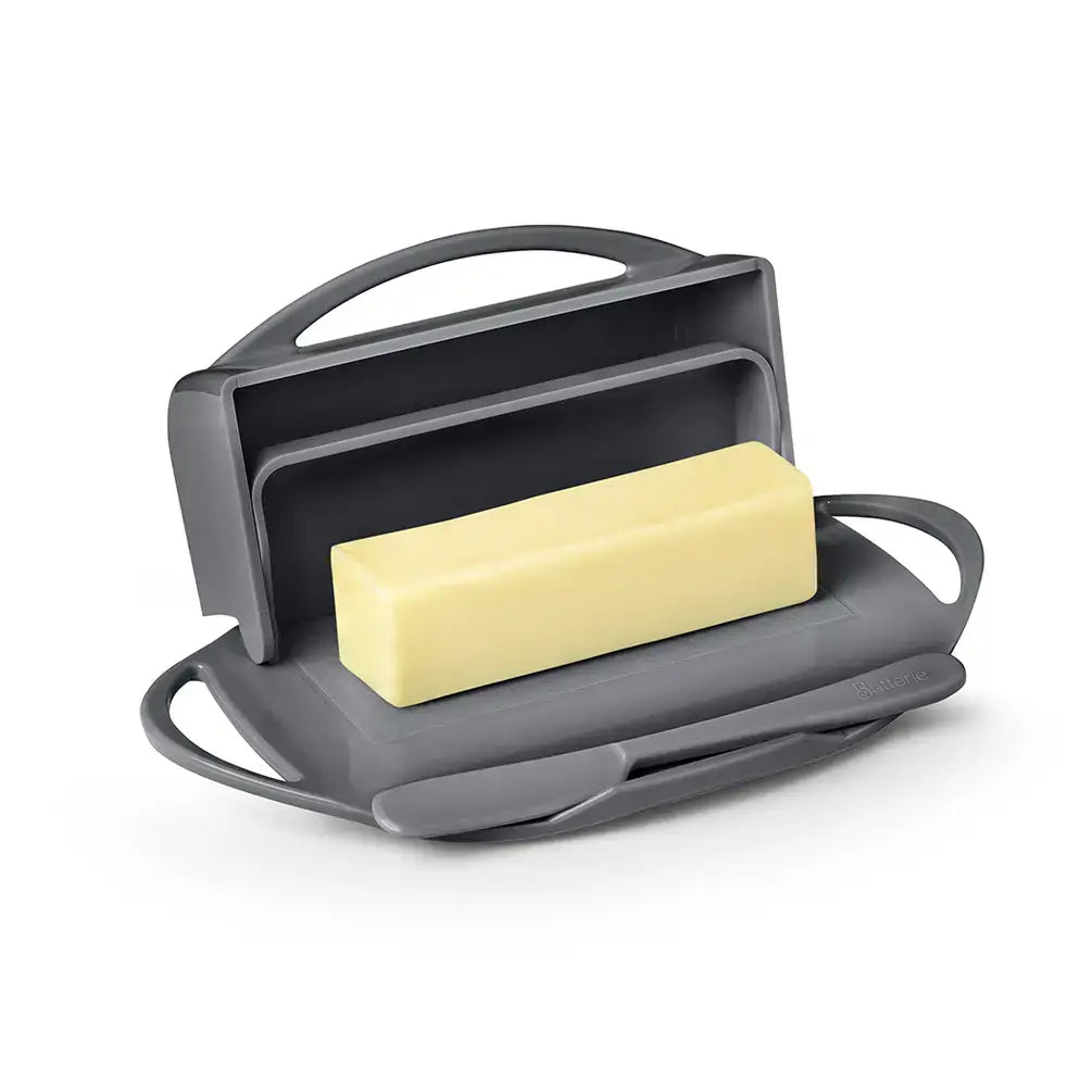 Flip-Top Butter Dish w/ Butter Knife