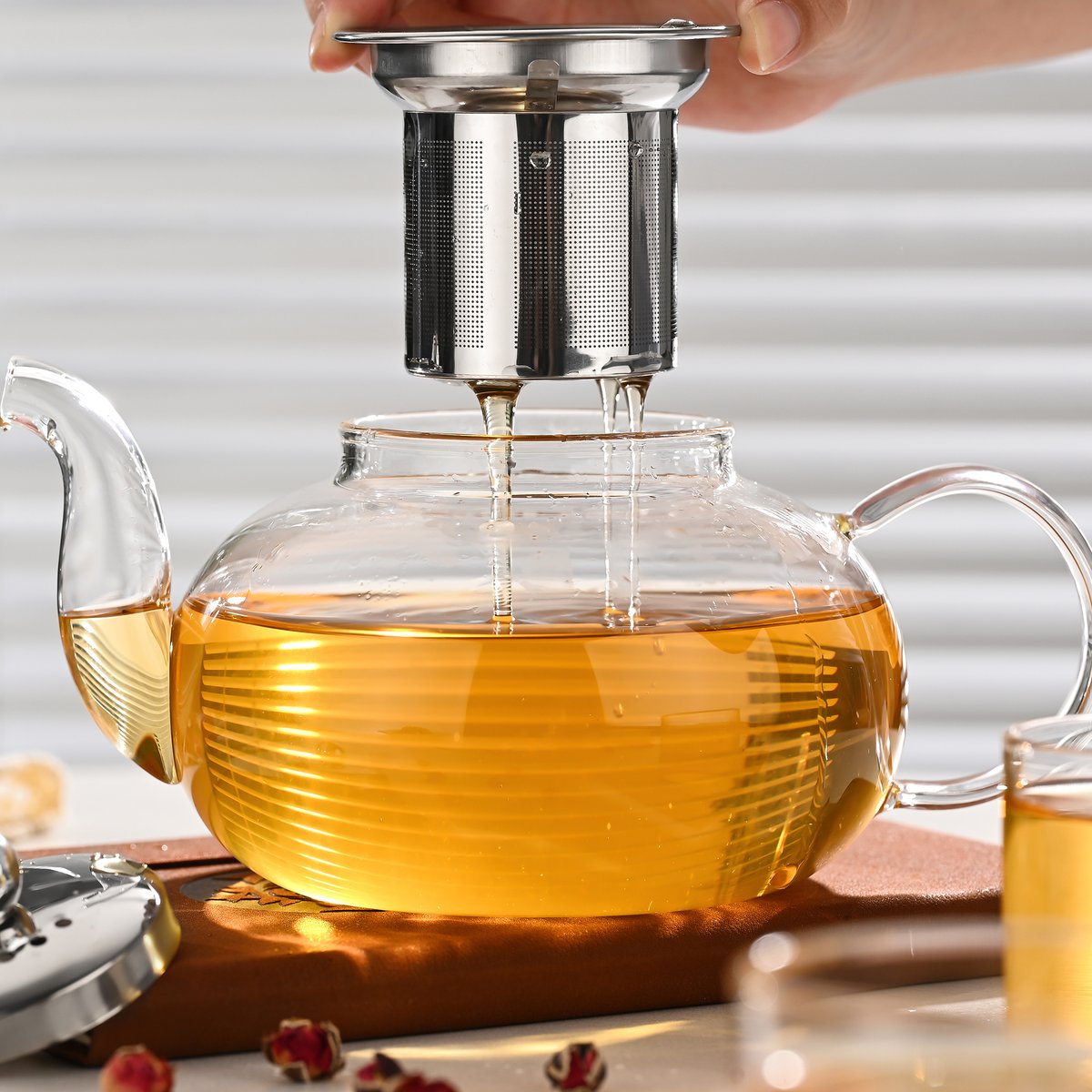 Fox Run Glass Teapot with Infuser, 4 Cup