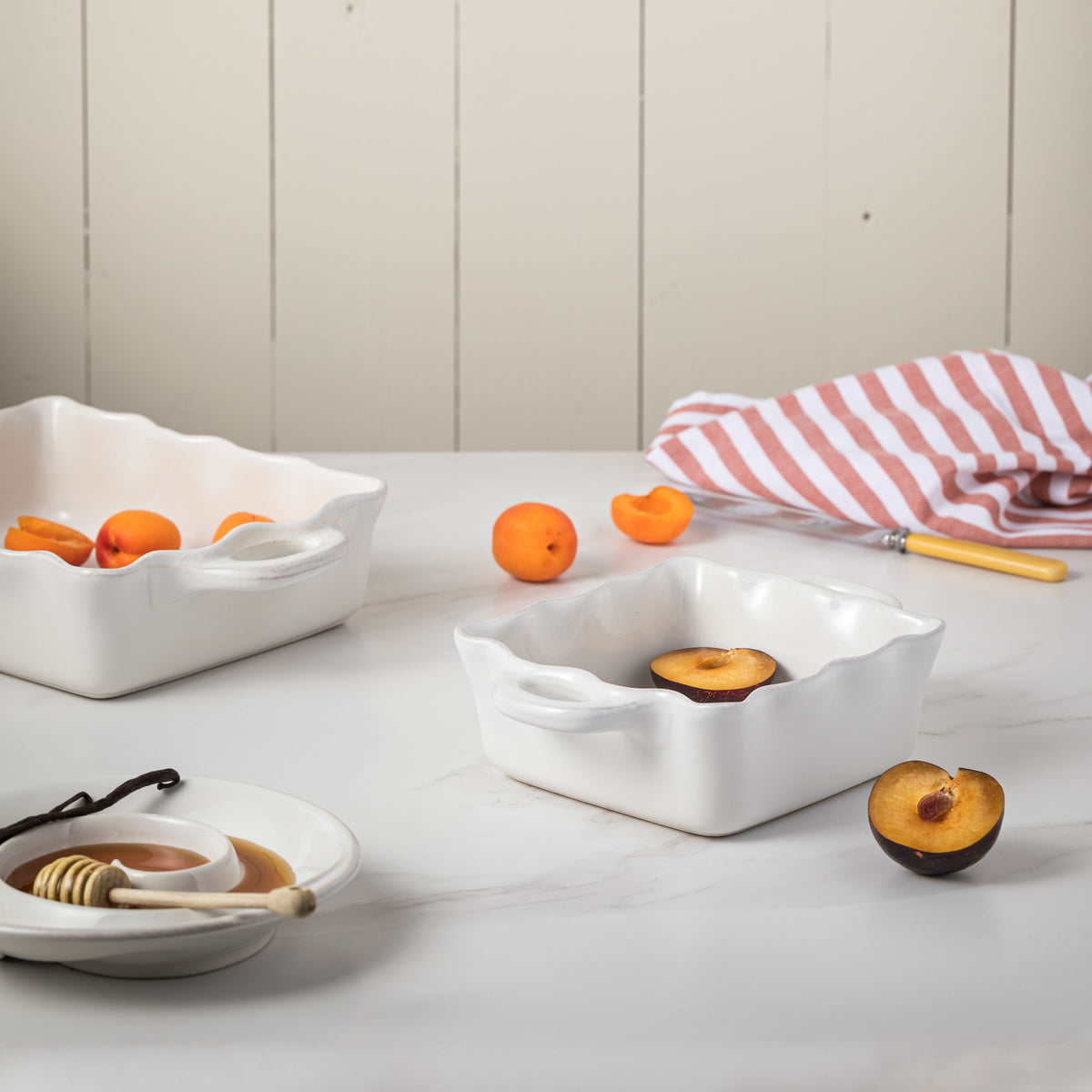 Square Baker Cook & Host, White