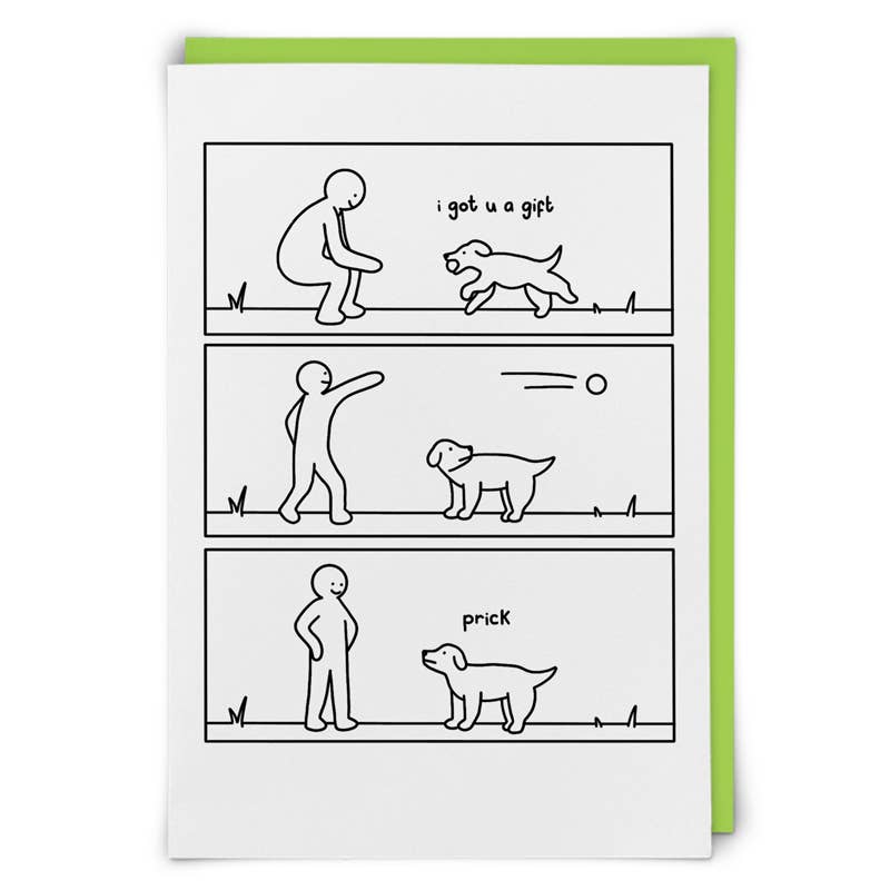 Prick Greeting Card
