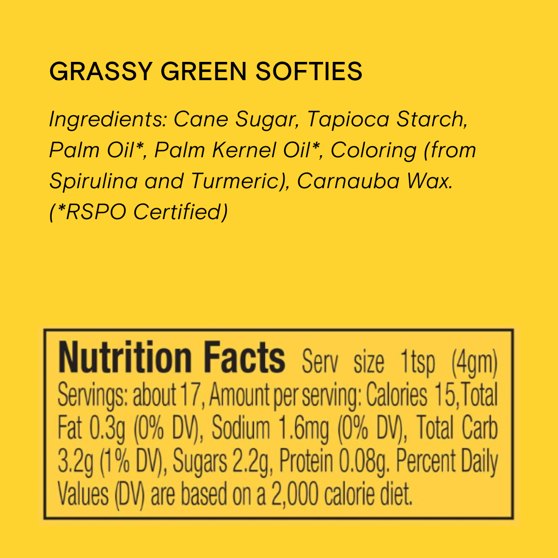 Dye-Free Softies Sprinkles: Grassy Green