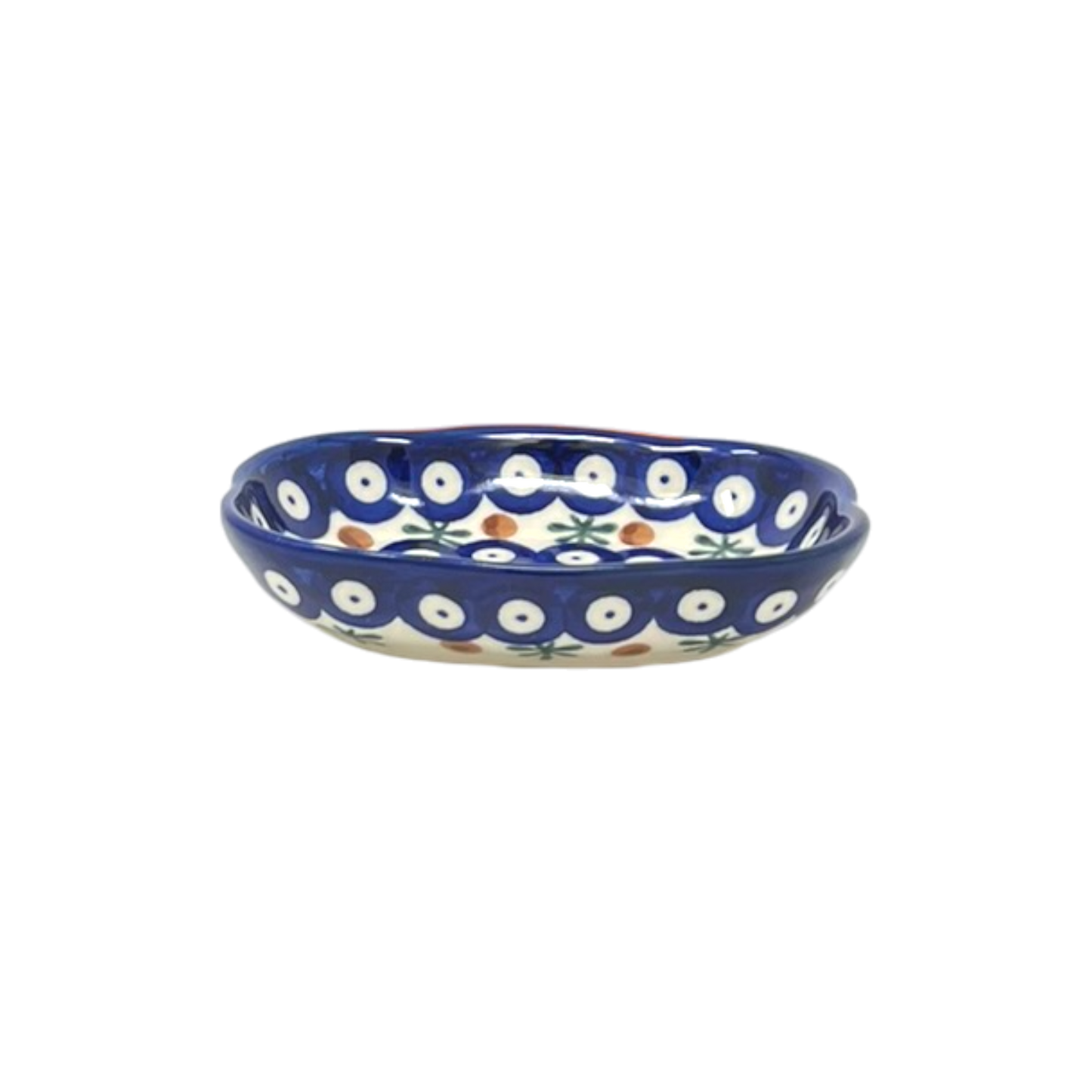 Dish, Cloud-Shaped, 4.75" x 3.5", WR (WR11A) in "Mosquito" by W.R. Ceramika | WR11A-SM3