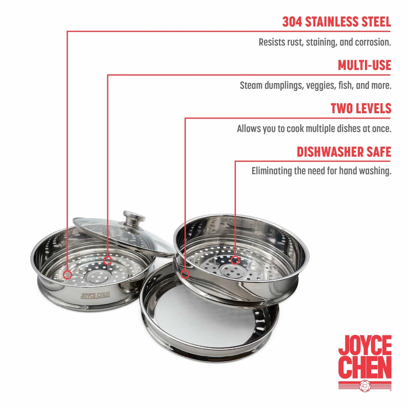 Stainless Steel Steamer 10 inch