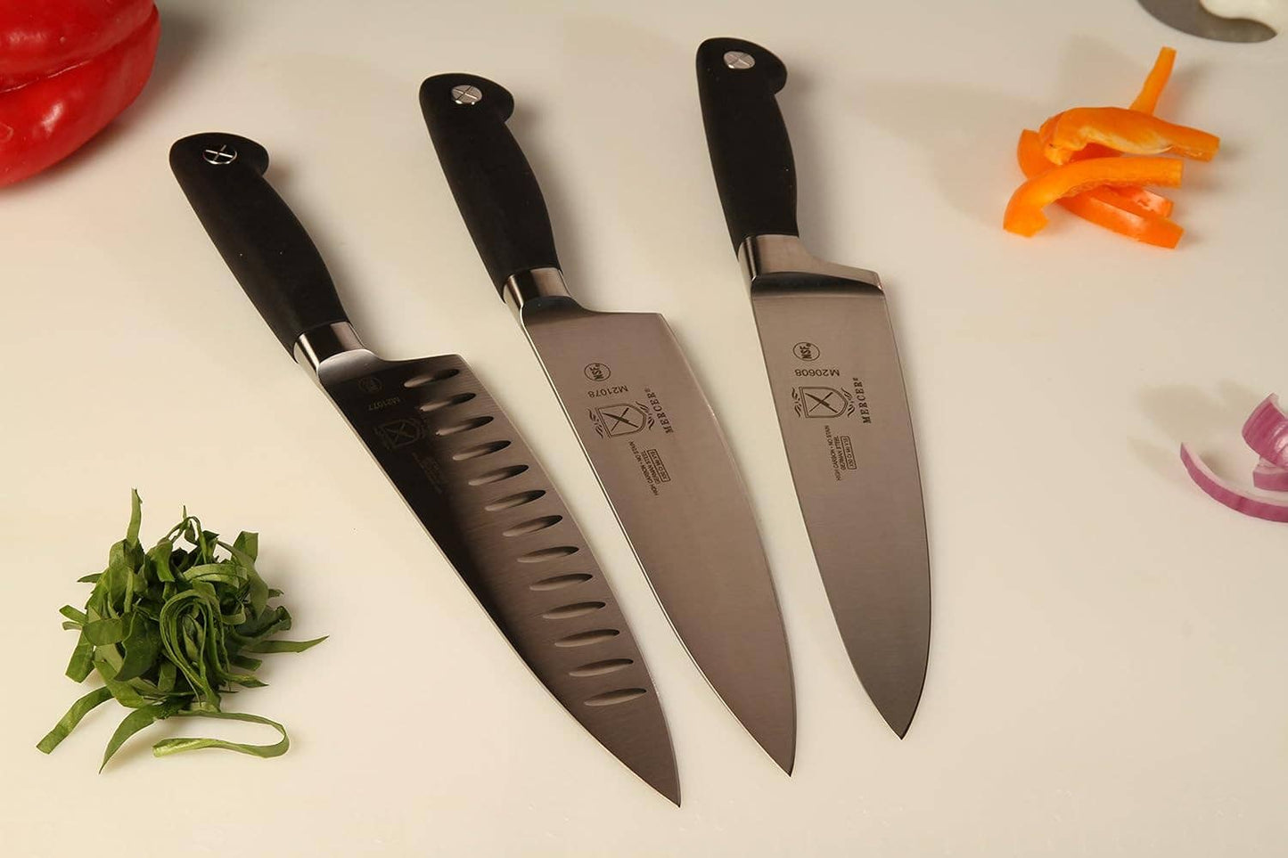 Genesis 8-Inch Short Bolster Chef's Knife,Black