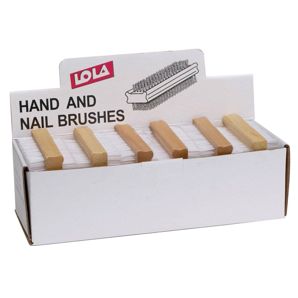 Lola Nail Cleaning Brush, Wood Handle