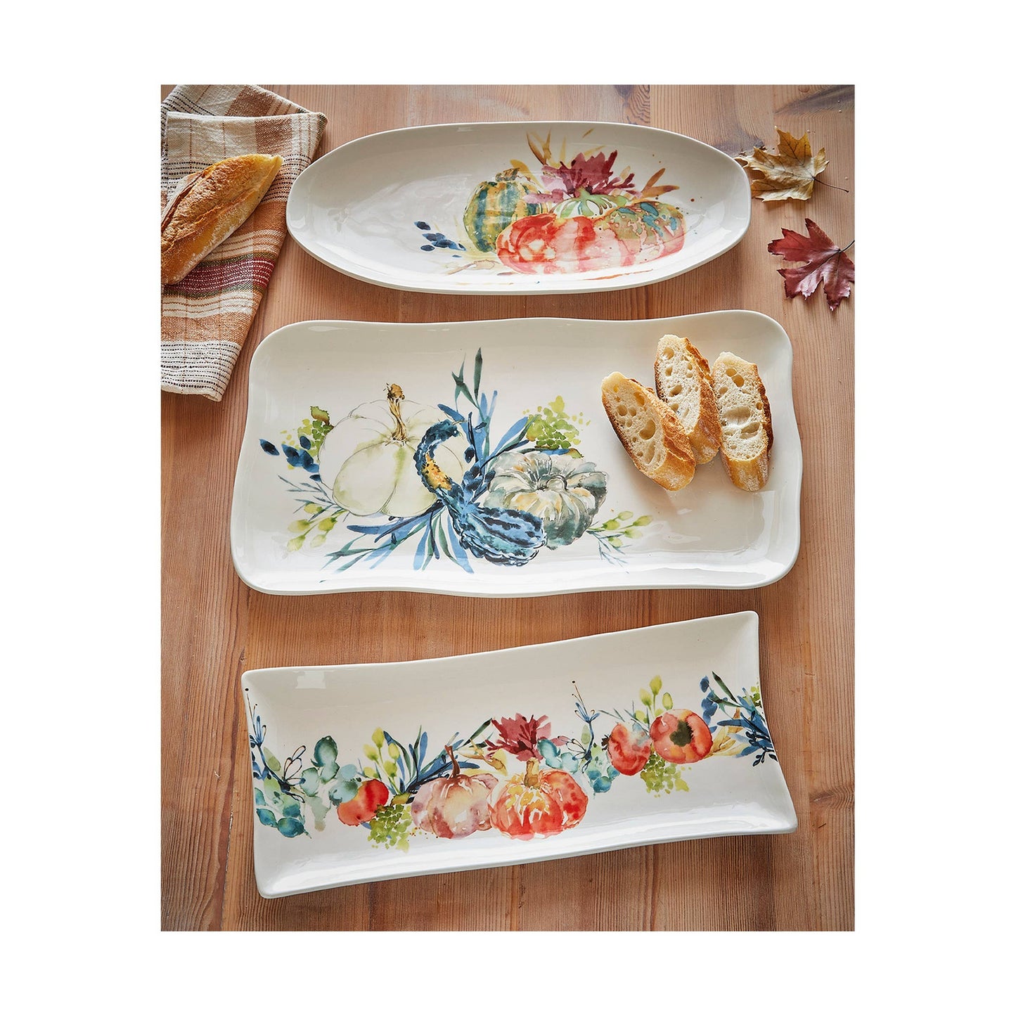 Autumn Botanical Rectangular Platter