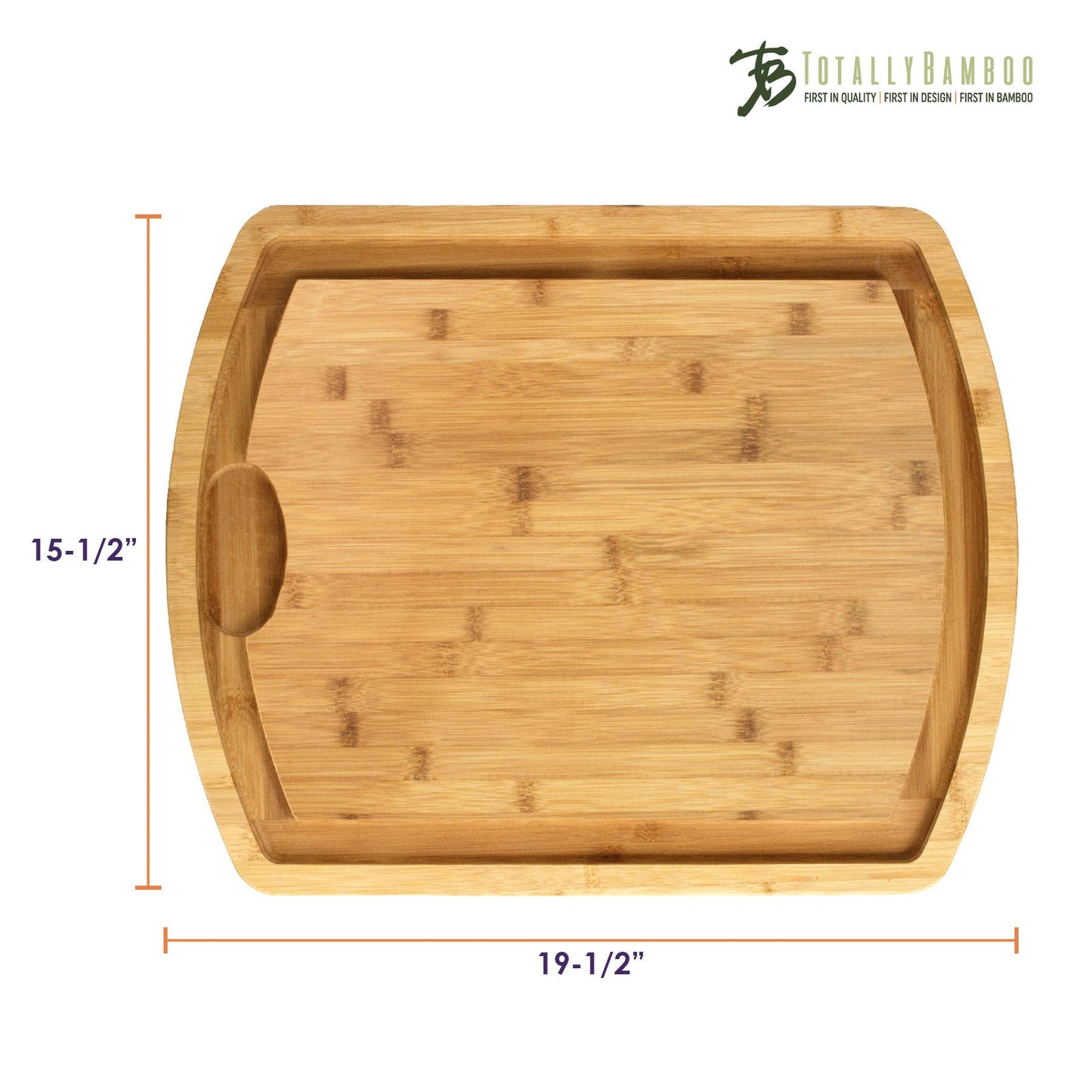 Bamboo Carving Board with Juice Groove