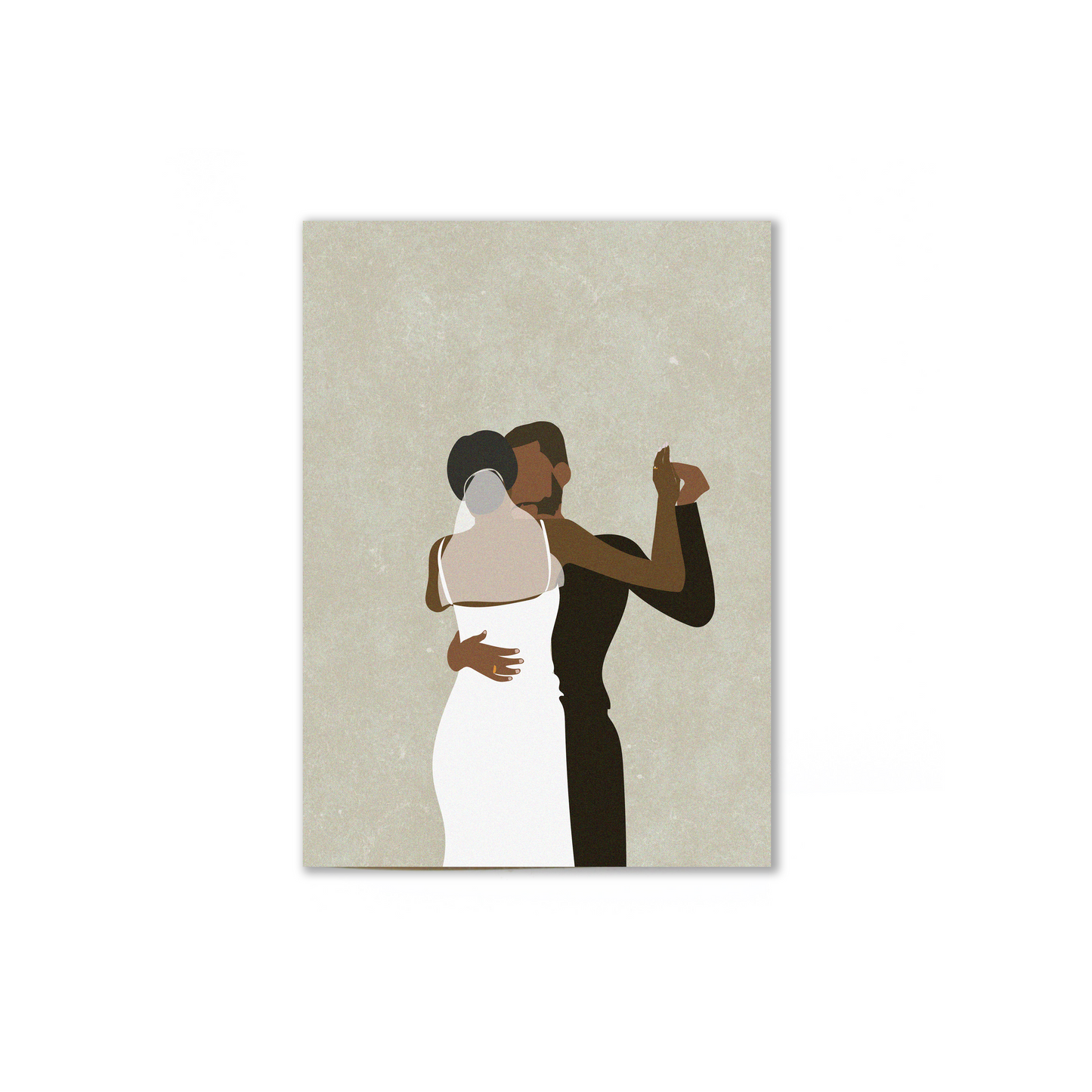 Black Love Wedding Card