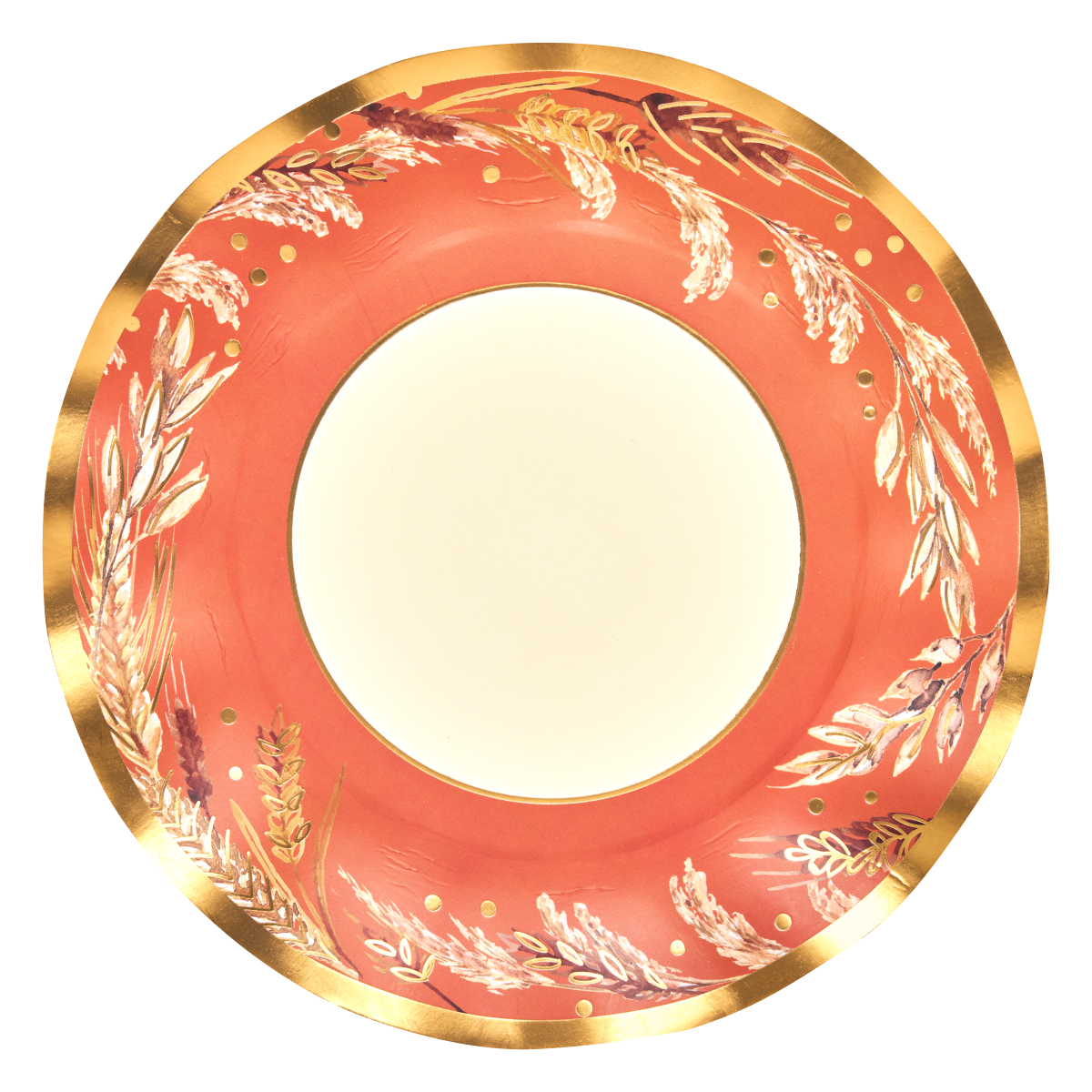 Harvest Wheat Wavy Dinner Plates/8pk