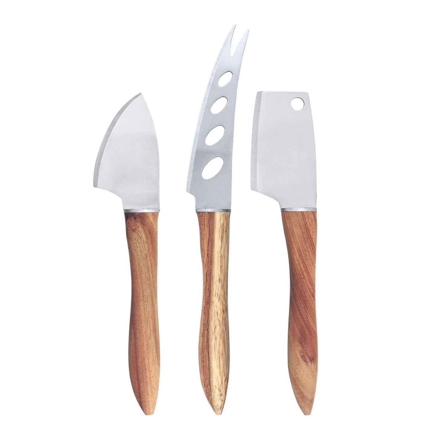 Swissmar Cheese Knife Set | 3-Piece Acacia Handle