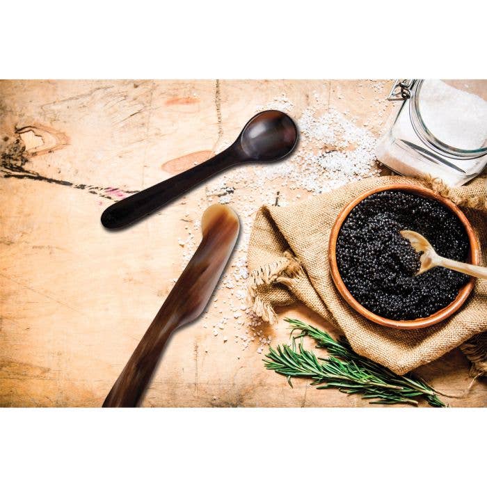 HIC Kitchen Salt And Spice Cow Horn Spoon