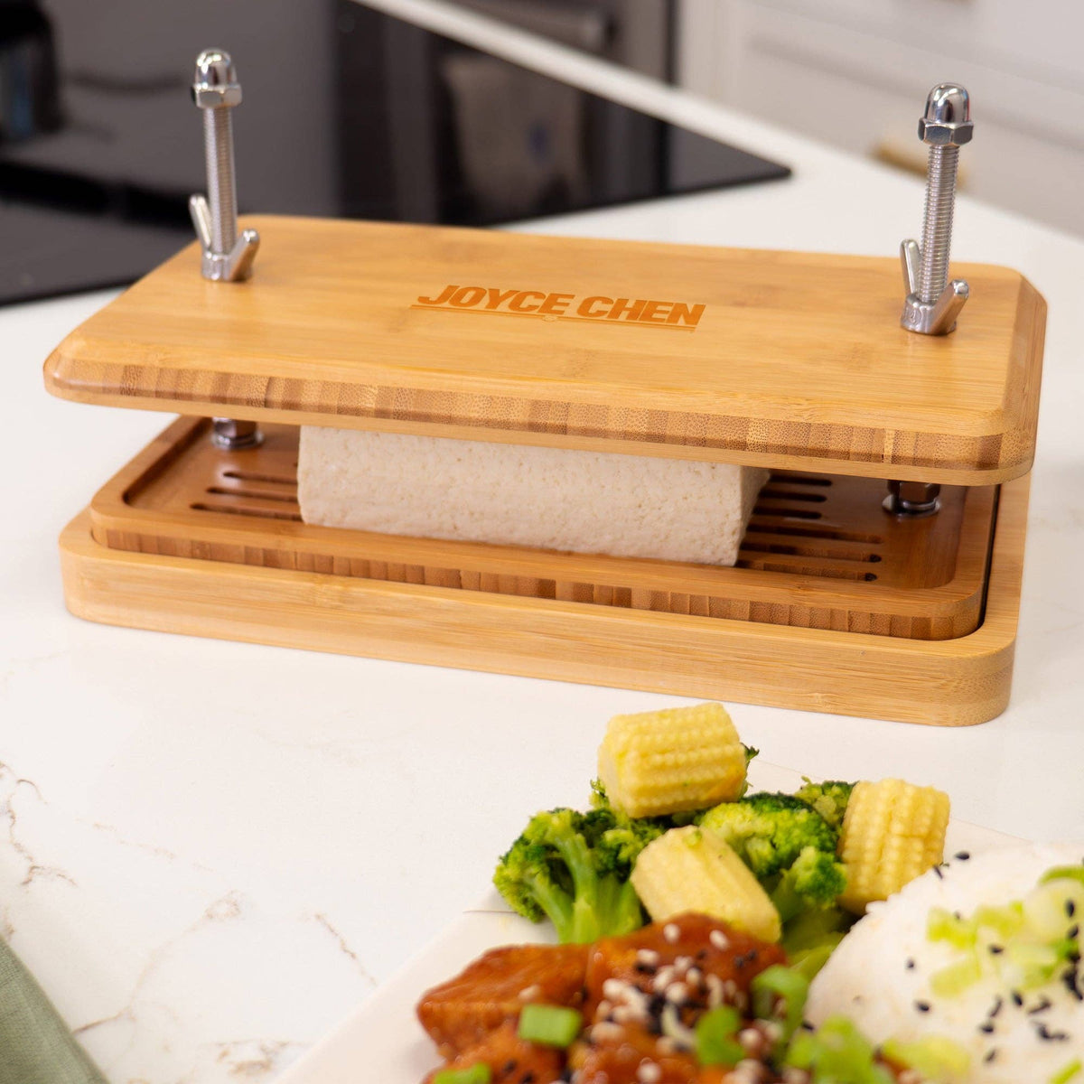 Joyce Chen Burnished Bamboo Tofu Press