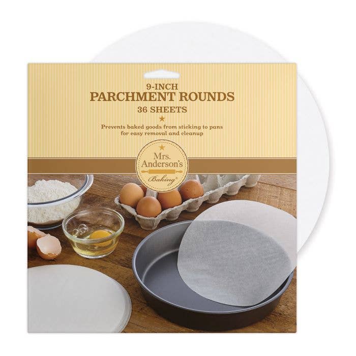 Mrs. Anderson's Baking Bleached Round Parchment Paper, 10in