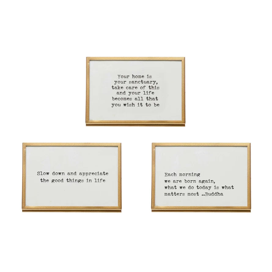 Frame with Easel & Saying