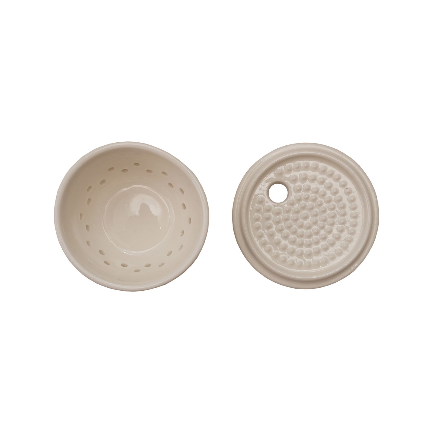 Stoneware Garlic/ Ginger Grater/Storage