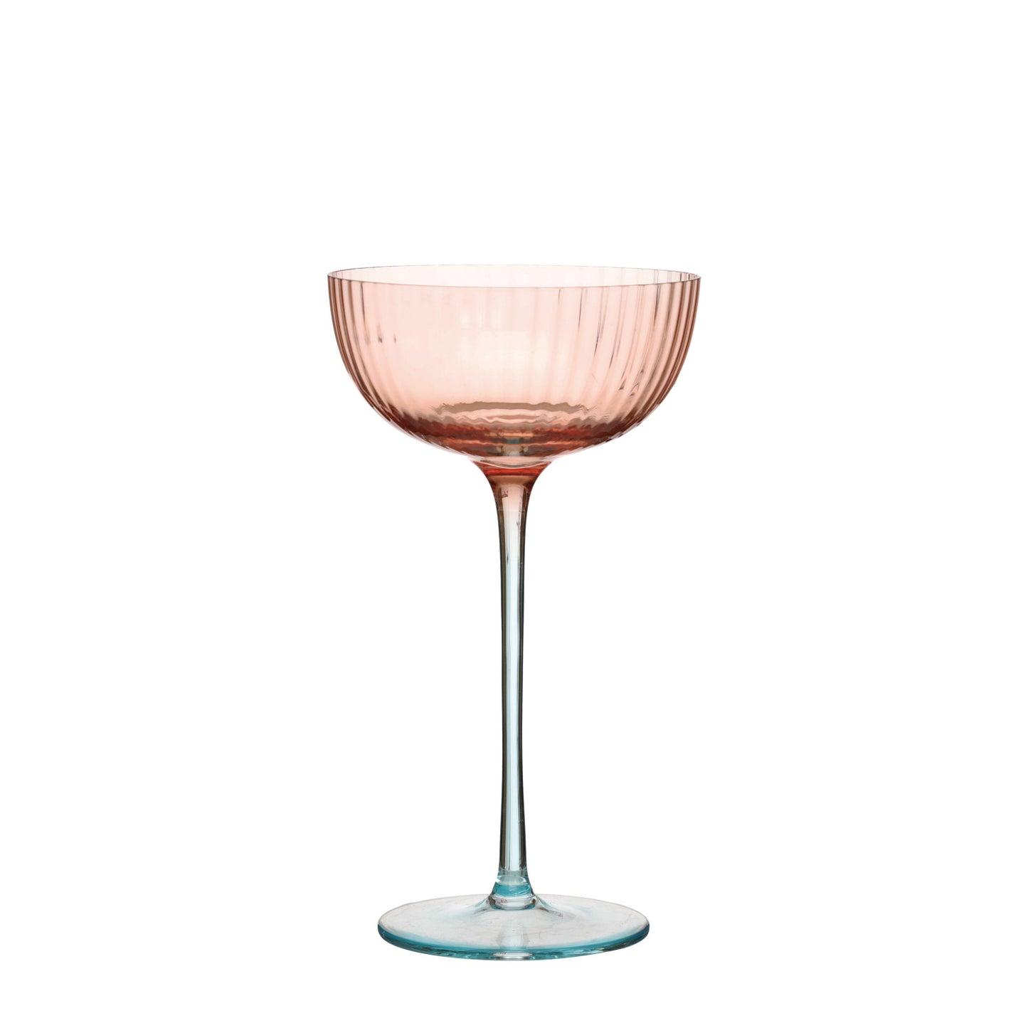 8 oz. Two-Tone Stemmed Fluted Coupe Glass
