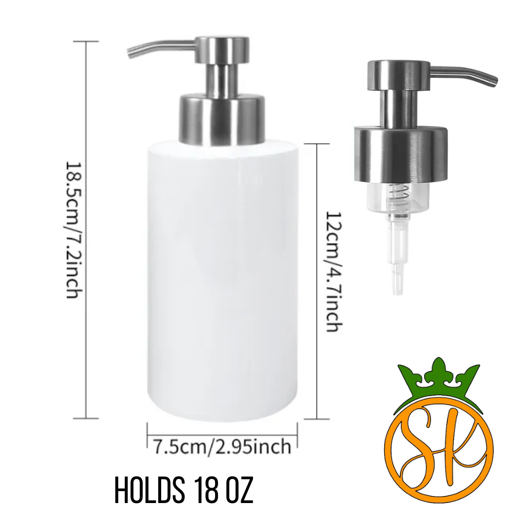 Soap Dispenser | Sublimation Blanks Stainless Steel | 18 oz