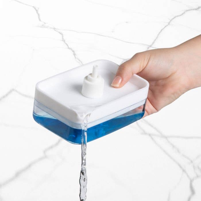 HIC Kitchen Soap Dispensing Sponge Holder With Sponge