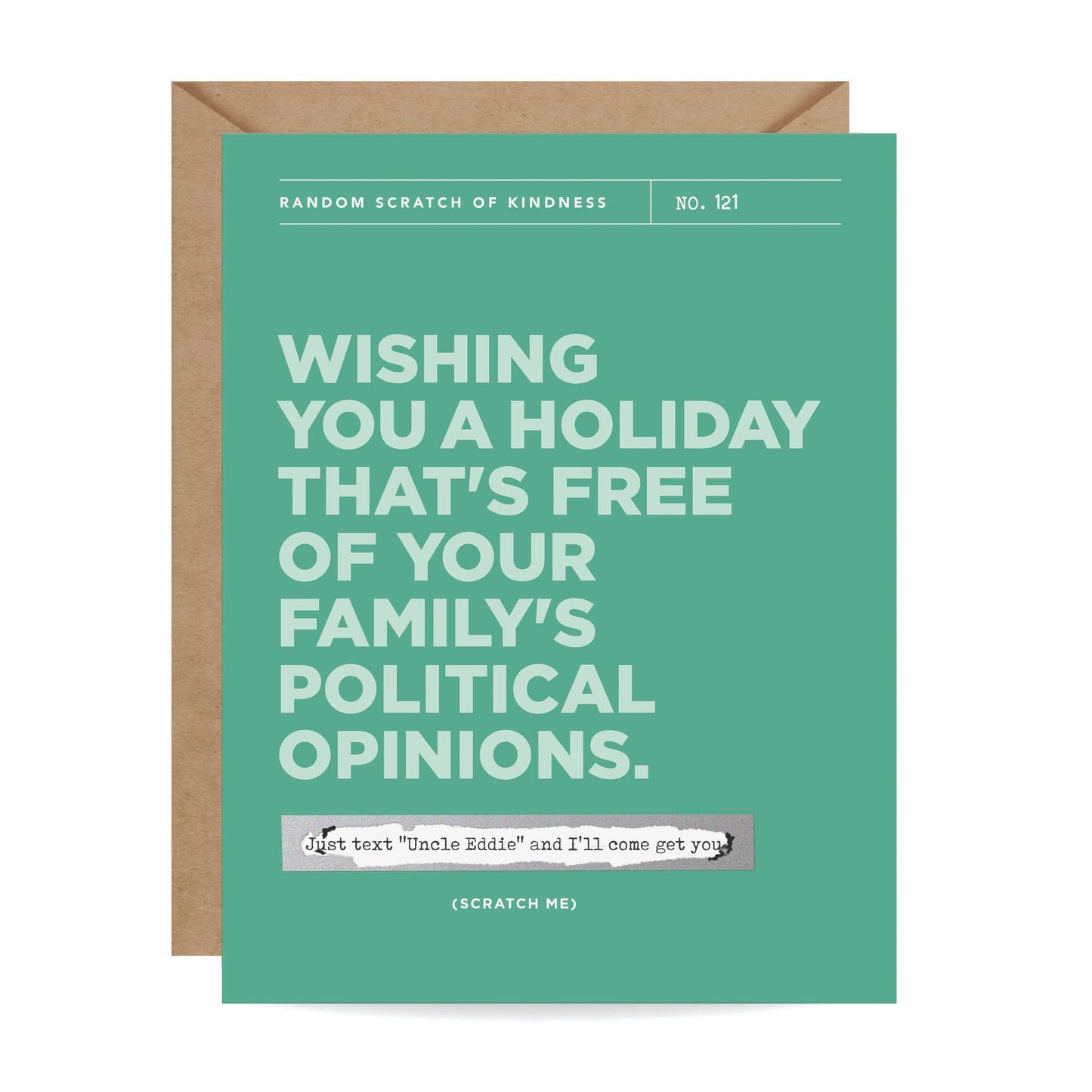 Political Opinions Scratch-off Card
