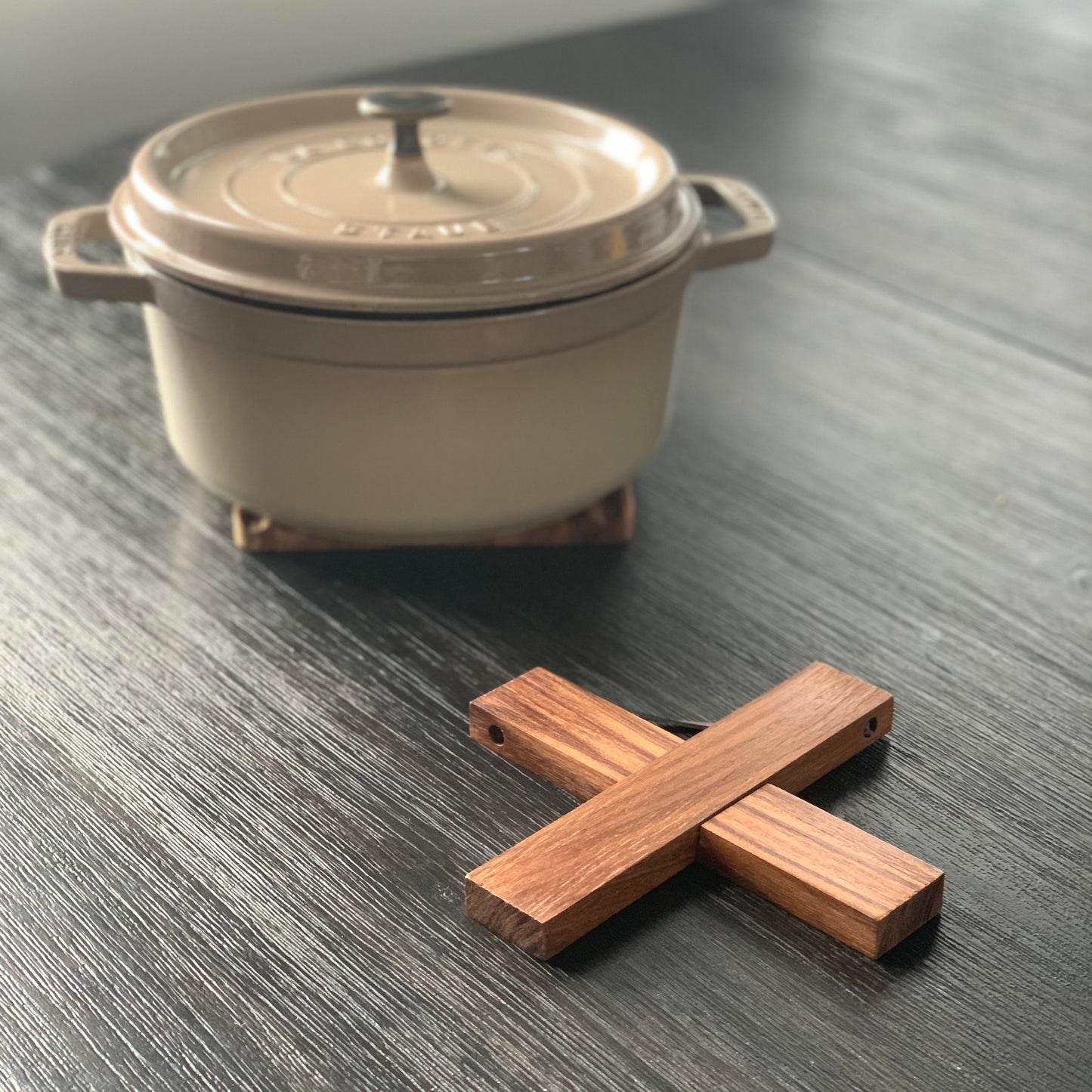 Acacia Wood Trivet 7x7