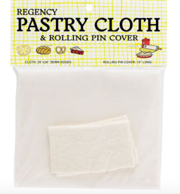 Regency Pastry Cloth and Rolling Pin Cover