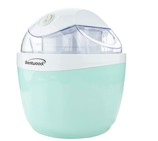 Brentwood TS-1410BL 1 Quart Ice Cream and Sorbet Maker, Frozen Yogurt, Gelato, and Custard Machine