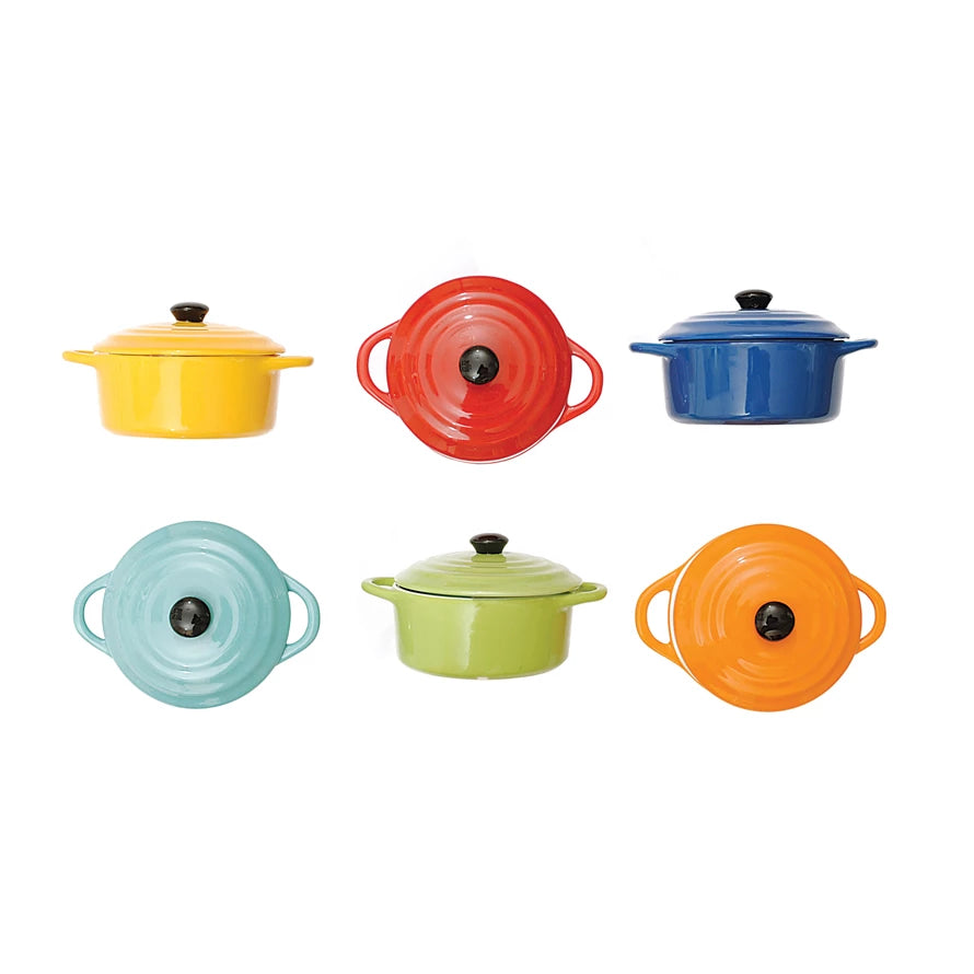 Stoneware Mini Baker with Lid,