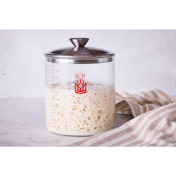 King Arthur Baking Company Glass Sourdough Crock
