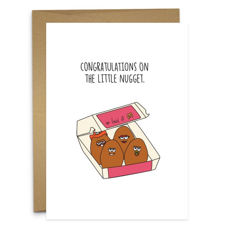 Congrats on the Little Nugget Greeting Card