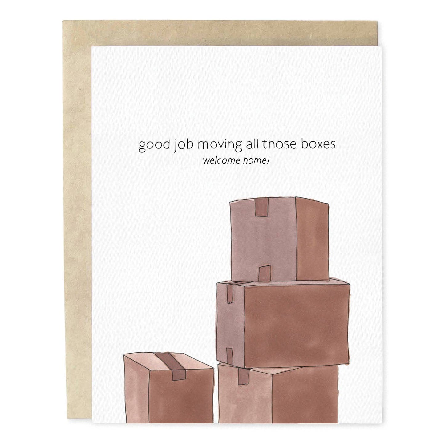 Moving Boxes Welcome Home Housewarming Greeting Card
