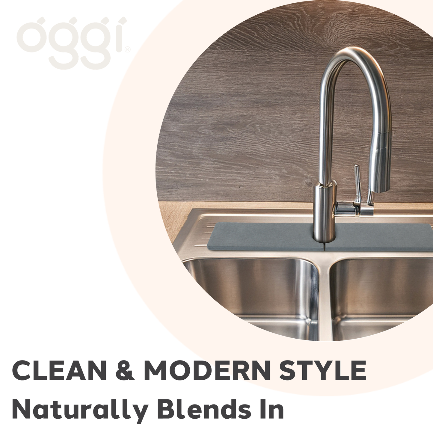 Faucet Mat - Diatomite (23.5" x 3.75")