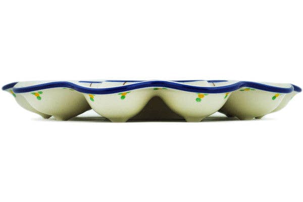 Egg Plate 11" Aster Trellis Theme