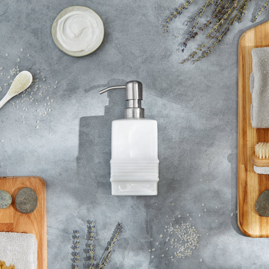 Stoneware Soap Pump