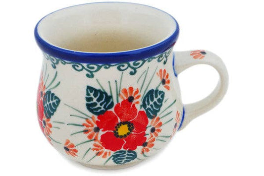 Espresso Cup 2 oz Pink Forget Me Not Theme UNIKAT