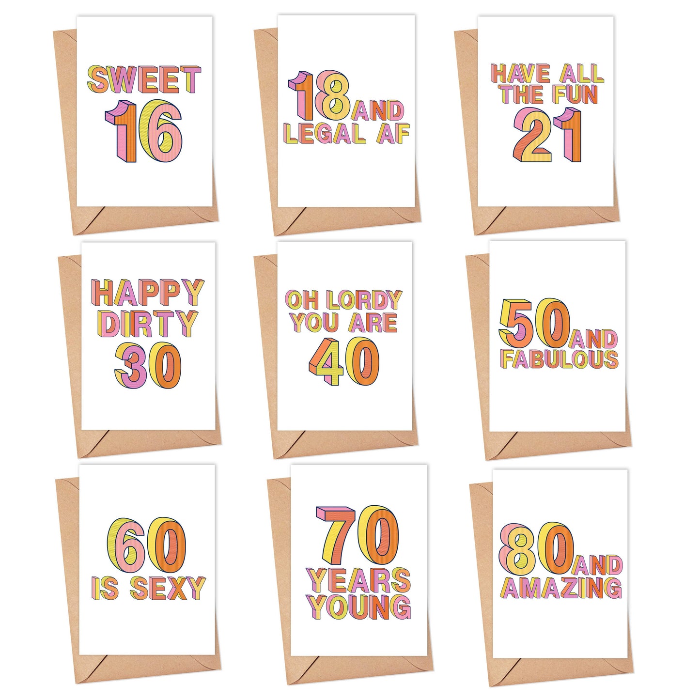 21st Birthday Card Funny Birthday Milestone Greeting Cards