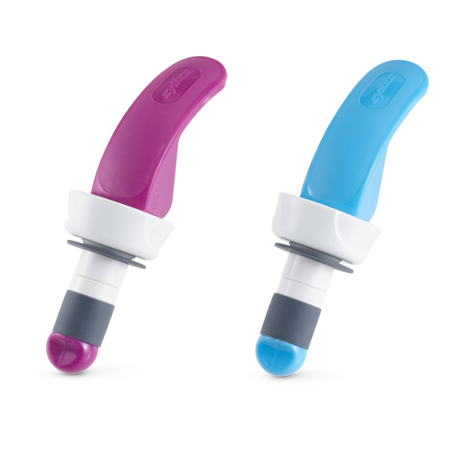 Zyliss Easy Seal Bottle Stoppers CDU Blue Orange Purple Grey