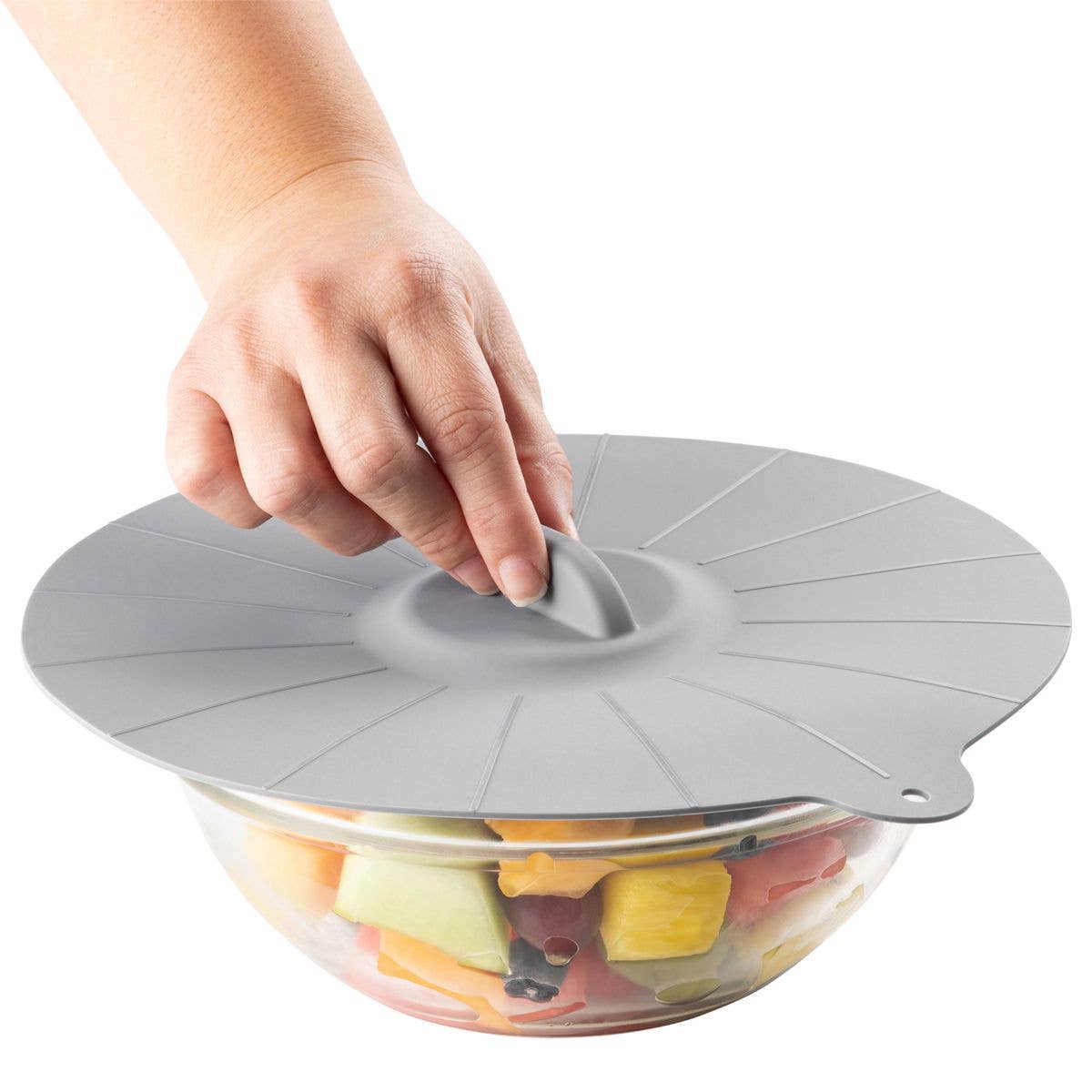 HIC Kitchen Silicone Cooking & Storage Lids, Set Of 3