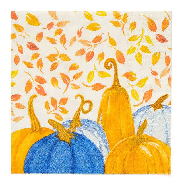 Cocktail Napkin Harvest Blues/20 pkg