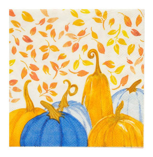 Cocktail Napkin Harvest Blues/20 pkg