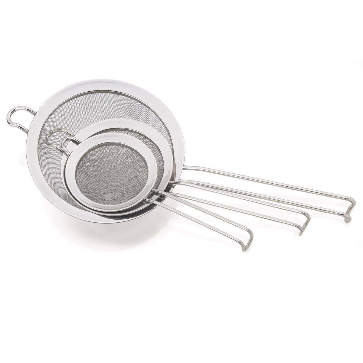 HIC Kitchen Double Mesh Strainer, 4in