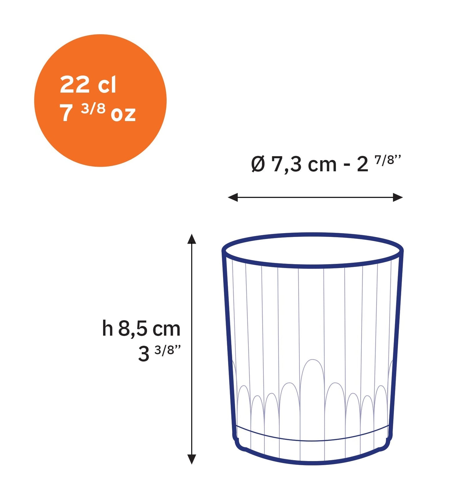 Manhattan Clear Tumbler 7.35 oz