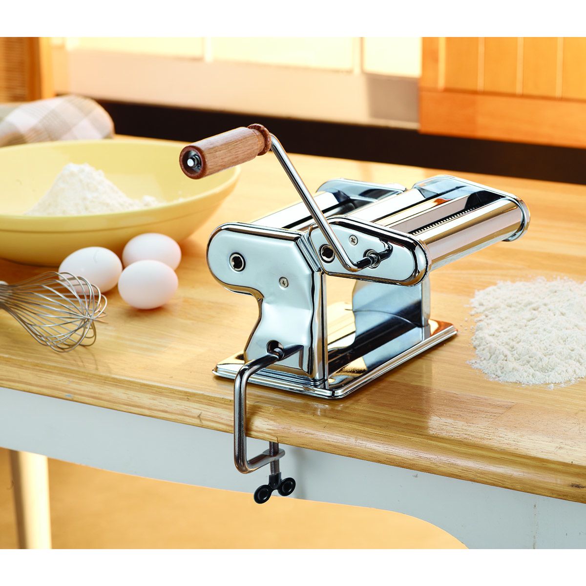 Fantes Aunt Gina's Pasta Machine with Double Pasta Cutter