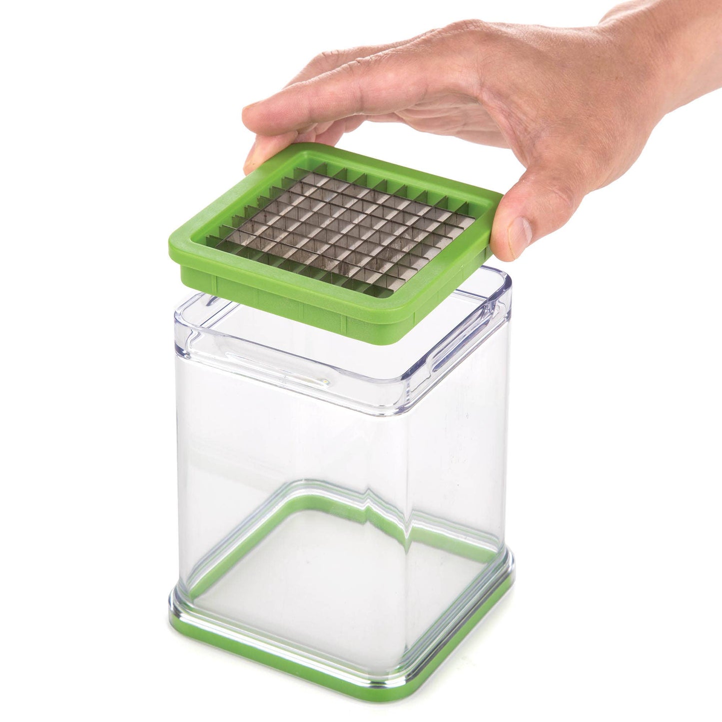 Progressive Tower Fry Cutter, Stainless Blades, For Veggies